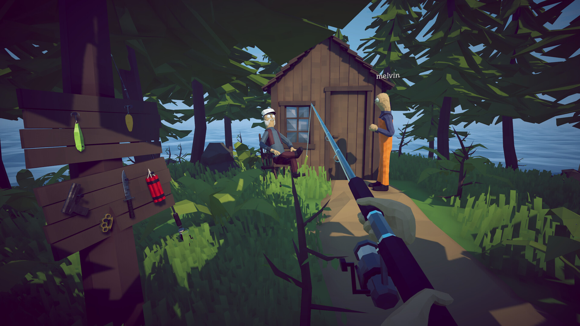 How to Fish co-op — two players teaming up against a boss